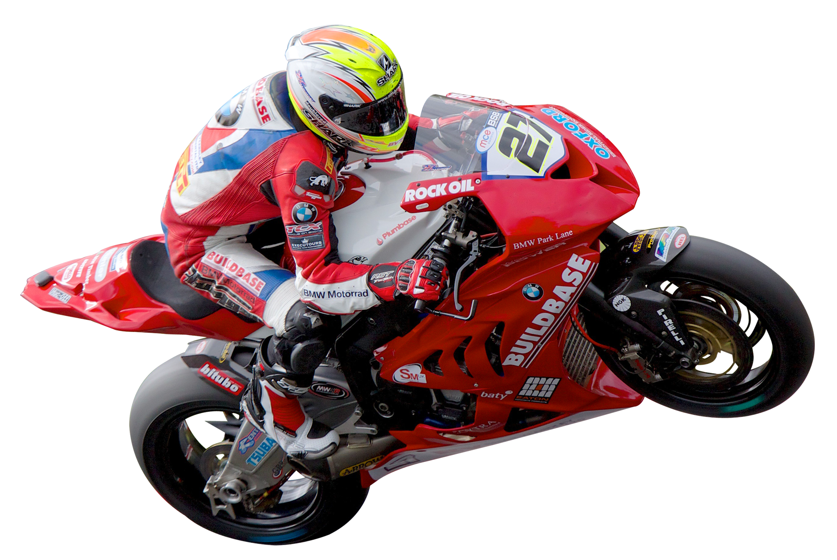 Motorcycle Racer Leaning Into Turn On Red Sport Bike Moto Racing PNG Illustration