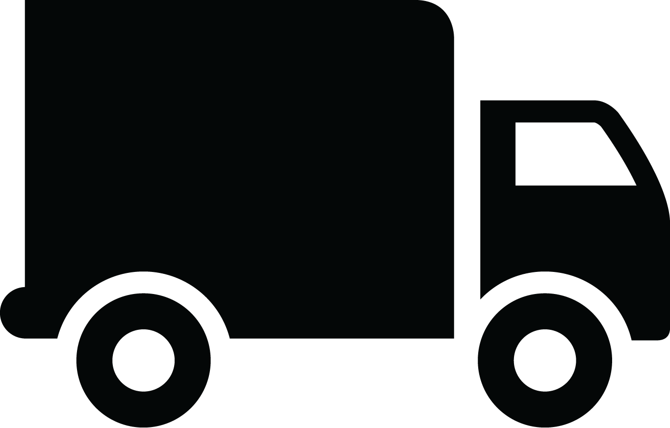 Black Box Delivery Truck Silhouette With Cab PNG Truck Symbol
