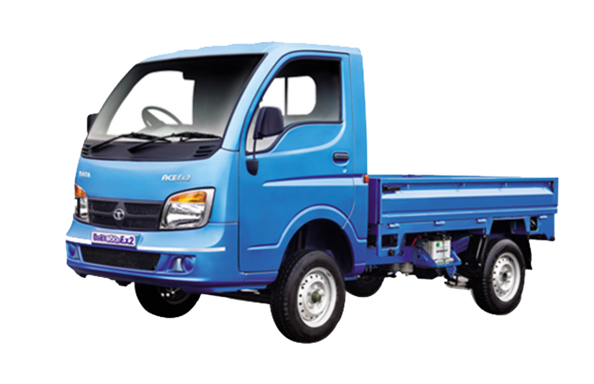 Blue Mini Pickup Truck With Open Cargo Bed Compact Pickup PNG Artwork