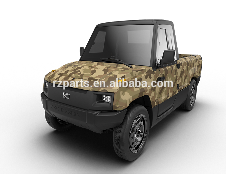 Camouflage Utility Pickup Truck With Black Bumpers PNG Military Style Vehicle