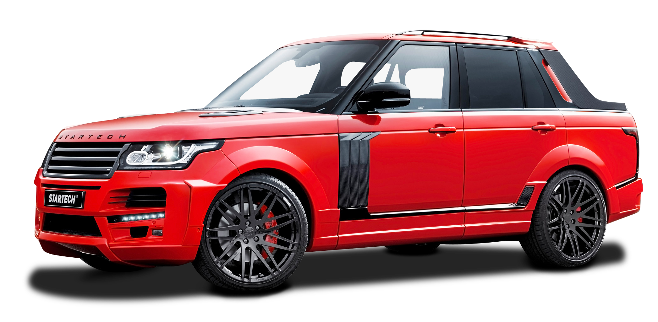 Red Luxury Sport Utility Vehicle With Black Wheels Red SUV PNG Image