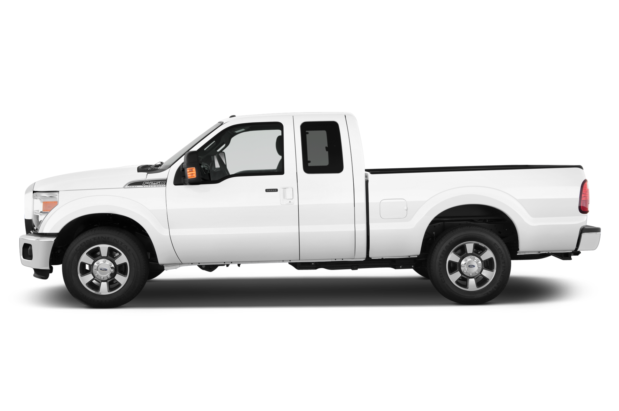 White Crew Cab Pickup Truck Side View Transparent PNG Utility Vehicle
