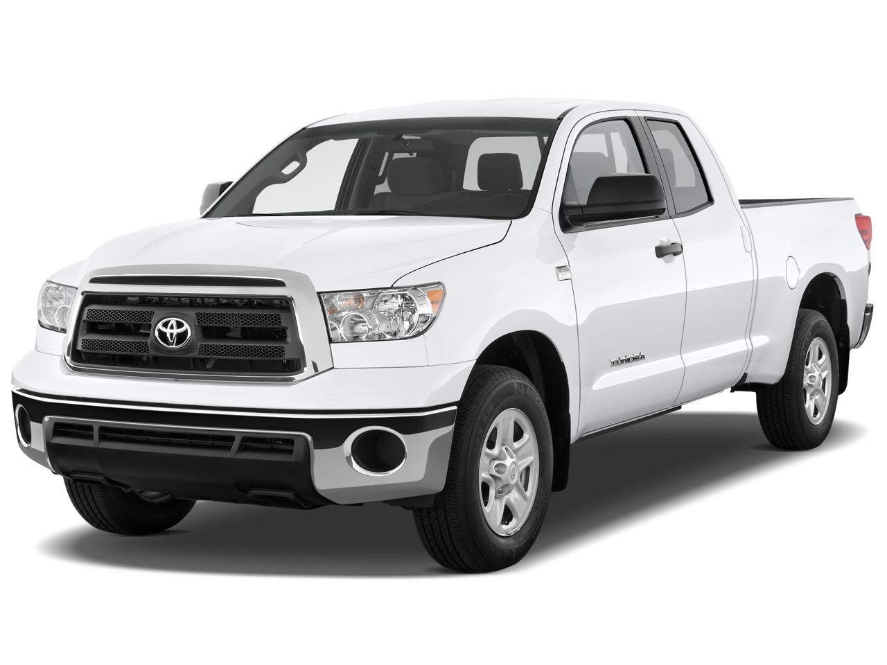 White Pickup Truck Front Side View With Black Grille Automotive PNG Product Image