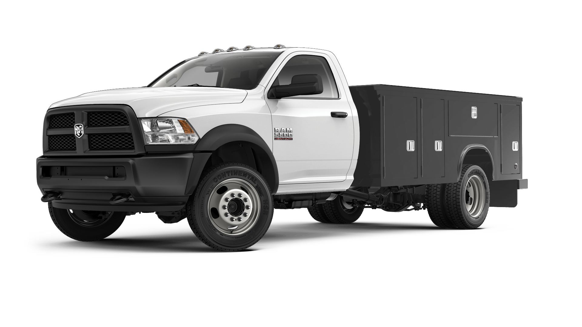 White Utility Service Pickup With Storage Body PNG Service Truck Clipart