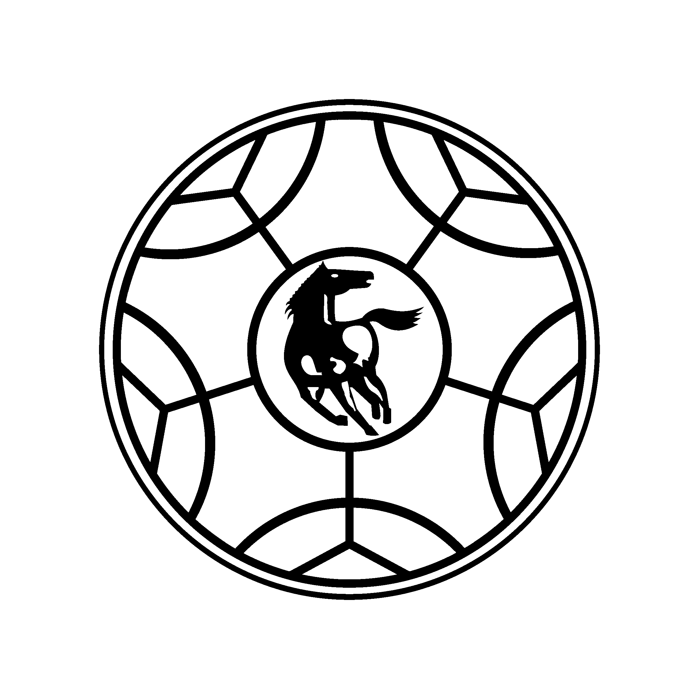 Kamaz Truck Wheel Rim And Hub Center Emblem Black Outline PNG Icon