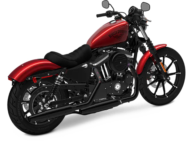 Black Harley Davidson Cruiser Bike With Red Fuel Tank PNG Vehicle Image
