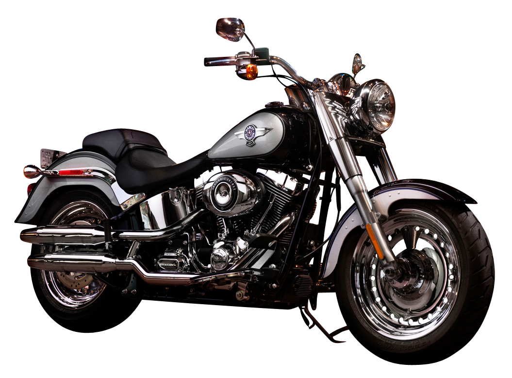 Black Harley Davidson Sportster Motorcycle With Chrome Details PNG Image