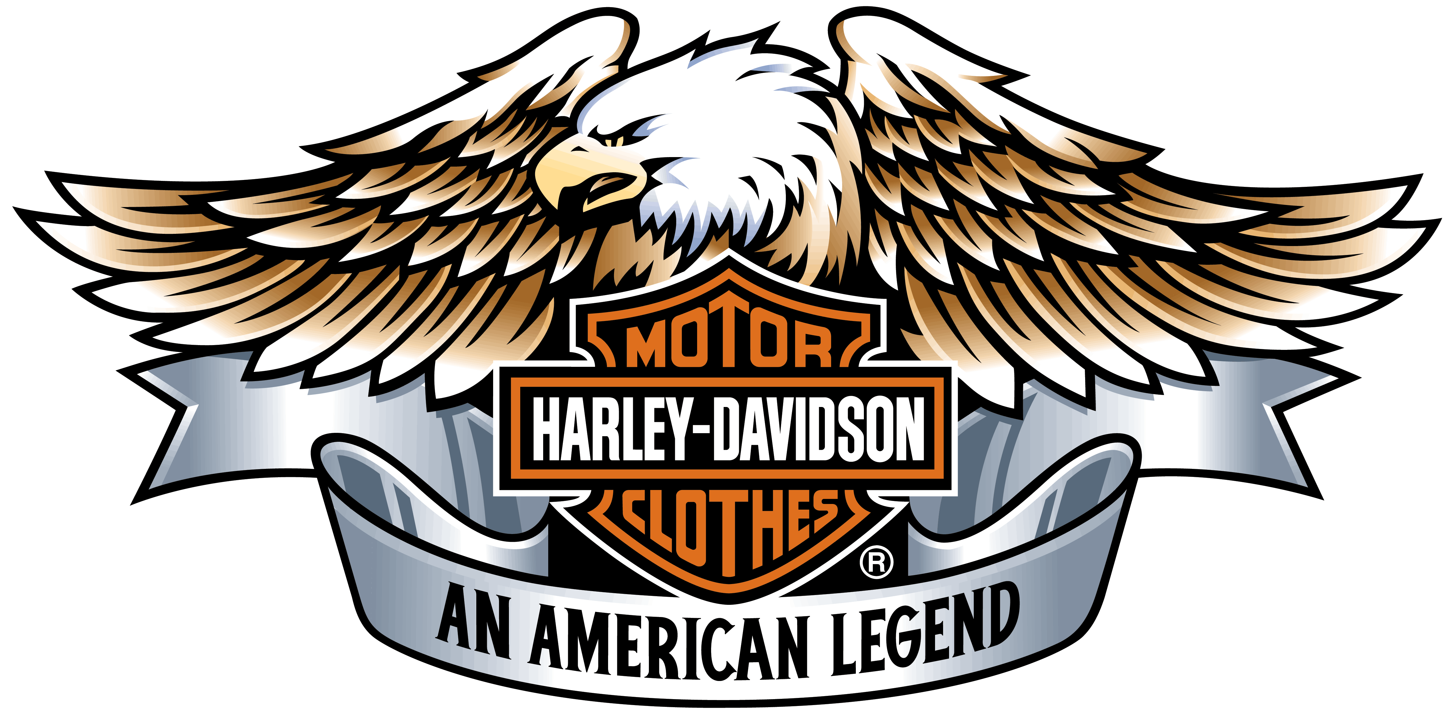 Harley Davidson American Legend Eagle Crest Logo Transparent PNG Artwork