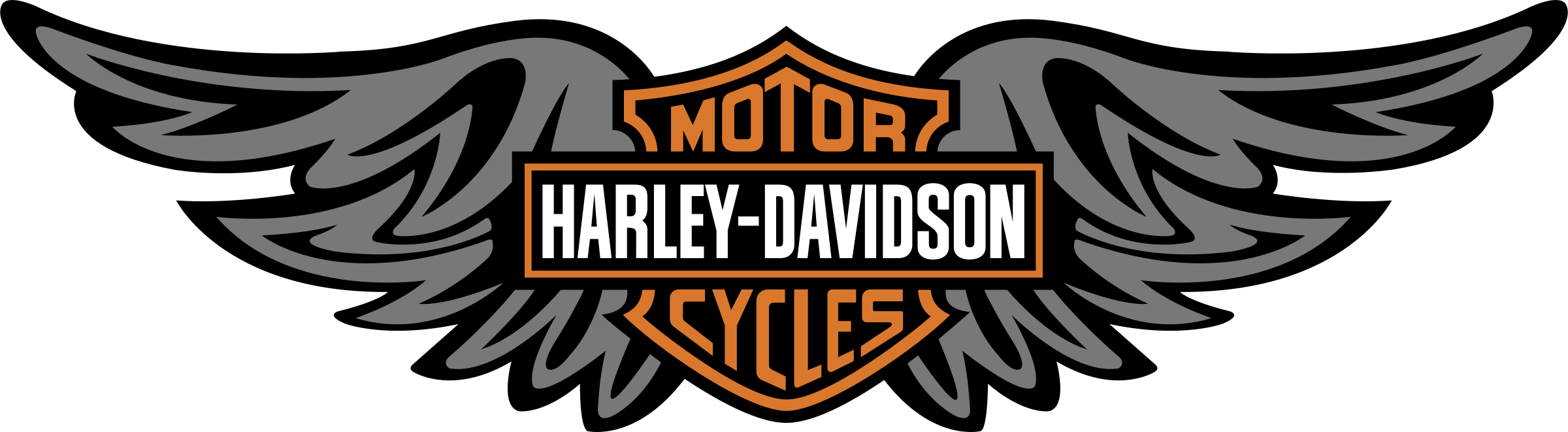 Harley Davidson Eagle Wings Bar And Shield Logo Transparent PNG Artwork