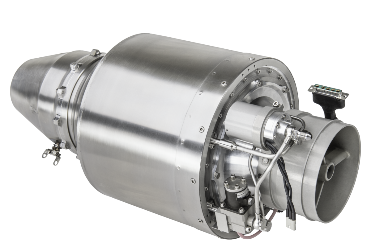 Silver Jet Turbine Engine With Exhaust Nozzle Isolated PNG Graphic