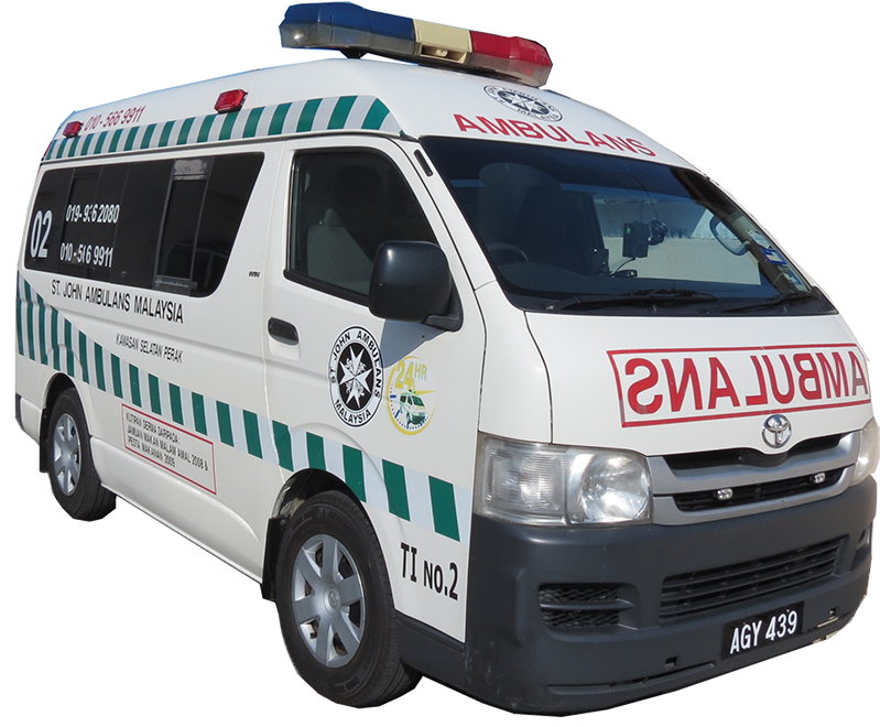 White And Green European Ambulance Van With Medical Markings PNG Photo