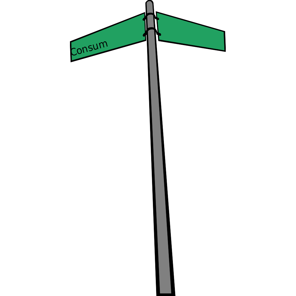 Green Tramway Direction Signpost With Horizontal Street Signs PNG Graphic
