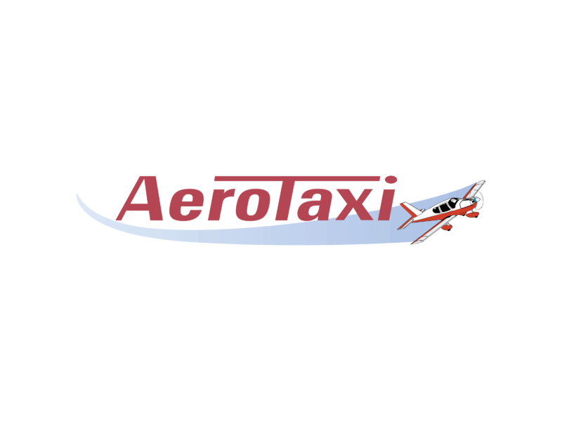 Aerotaxi Air Travel And Taxi Wordmark Logo Transparent PNG Artwork