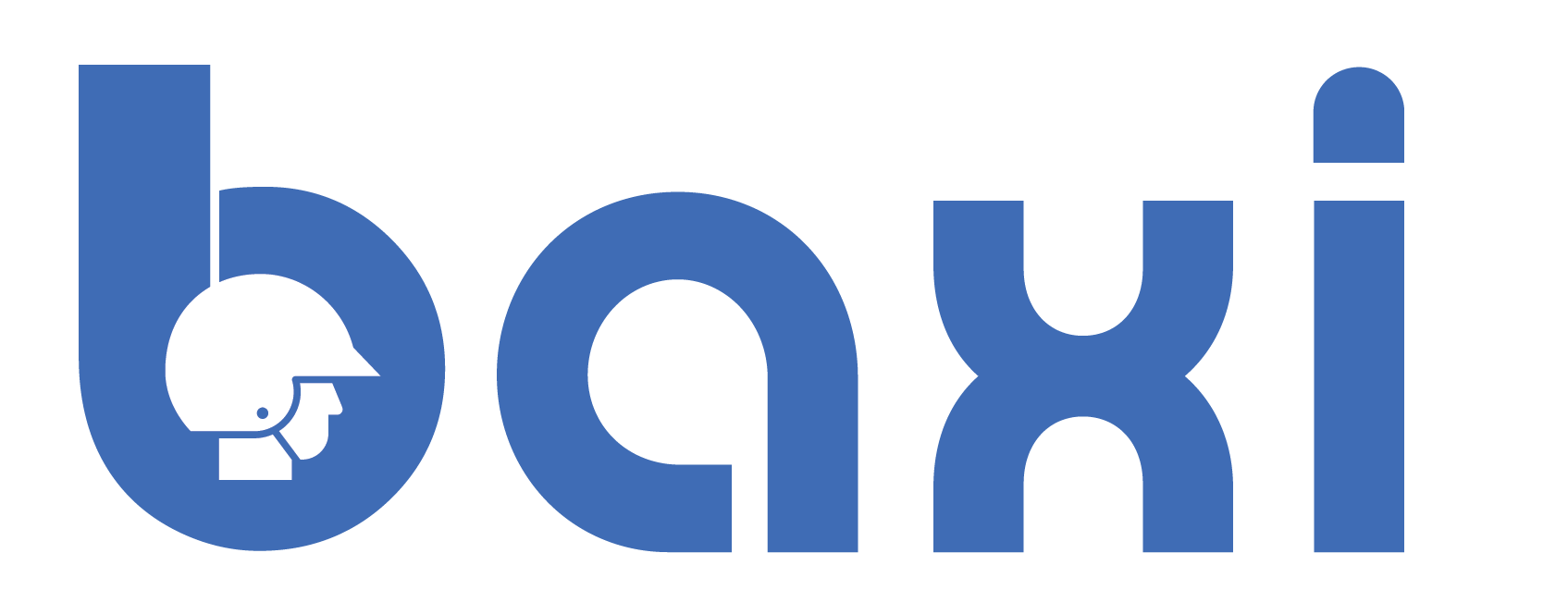 Baxi Blue Wordmark Logo With Accessible Passenger Symbol PNG Artwork
