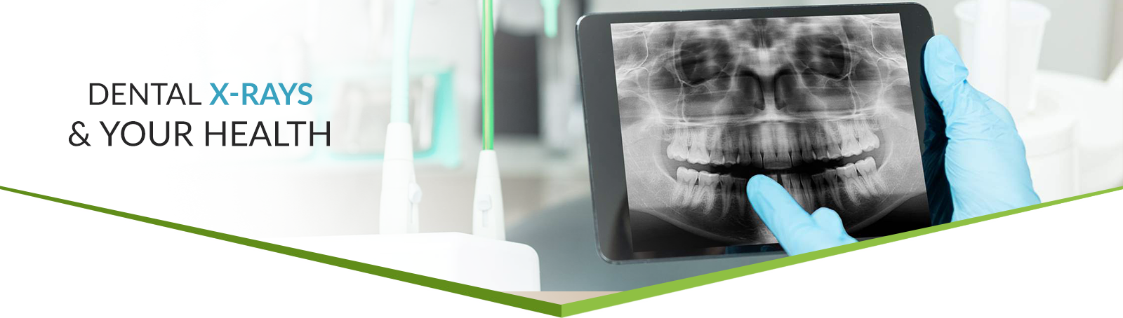 Dental Practice X Ray Service Advertisement With Monitor PNG Graphic