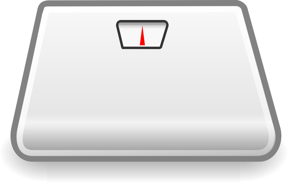 White Digital Bathroom Weight Scale With Red Display PNG Product Image