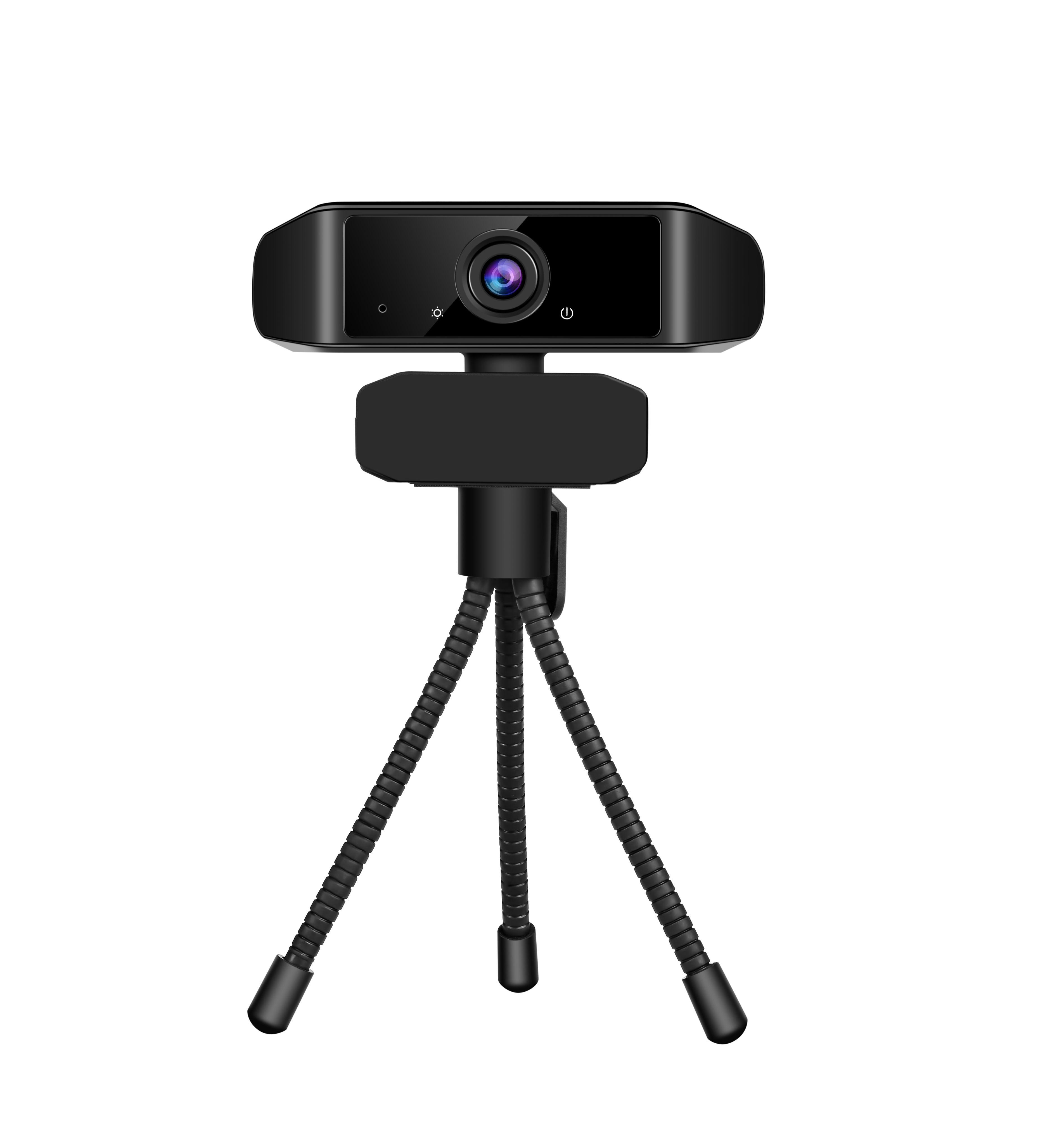 Black Webcam on Flexible Mini Tripod