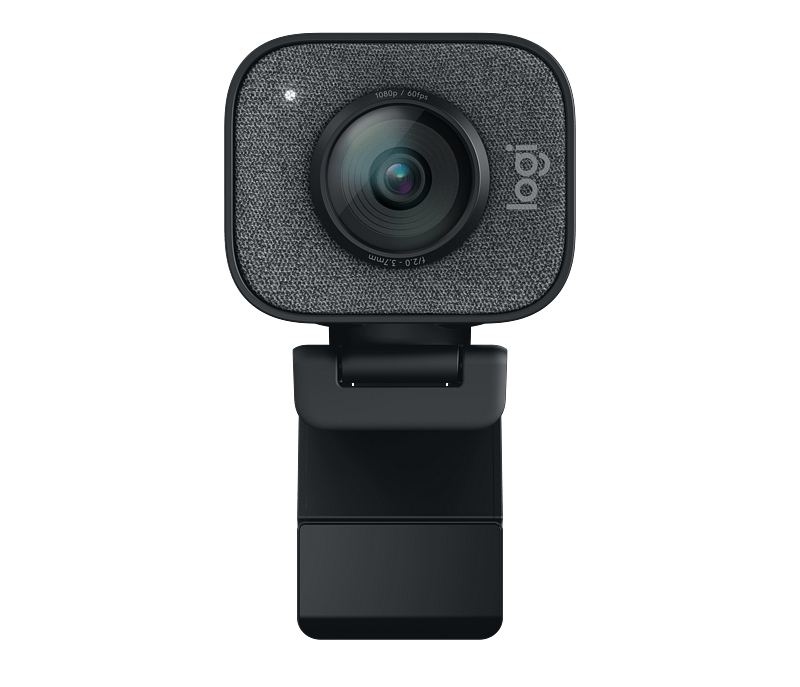 Logitech Compact Webcam Attached To Laptop Screen PNG Product Image