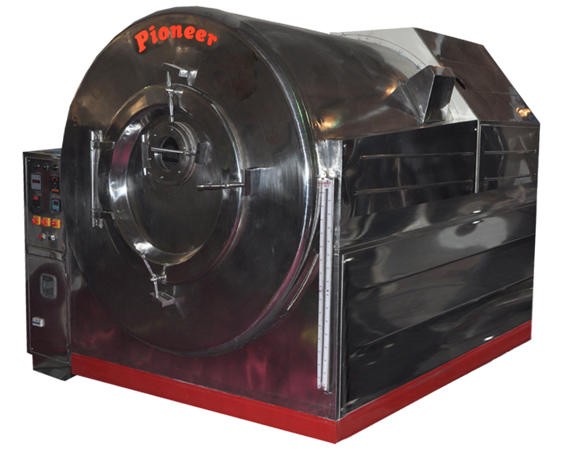 Black Commercial Industrial Washing Machine With Red Base PNG Equipment Image
