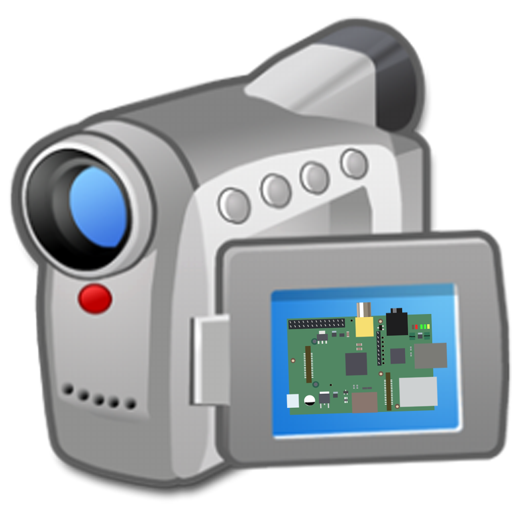 Silver Digital Camcorder Cartoon With Flip Out Screen PNG Illustration