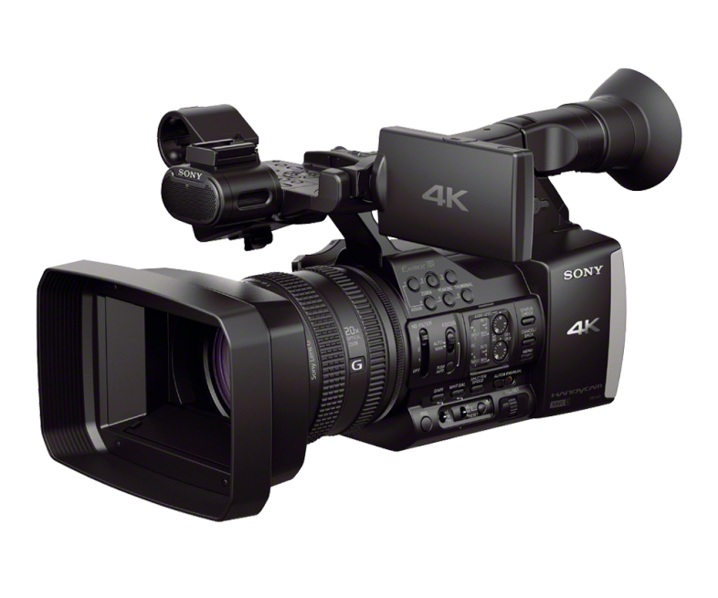 Black Pro Camcorder with Lens Hood