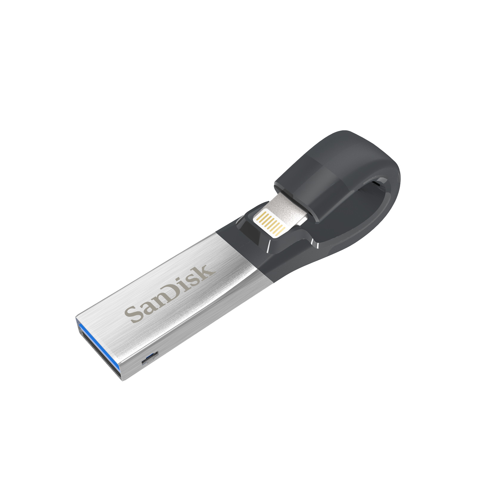 Samsung Silver Metal USB Flash Drive With Slim Rounded Body PNG Photo