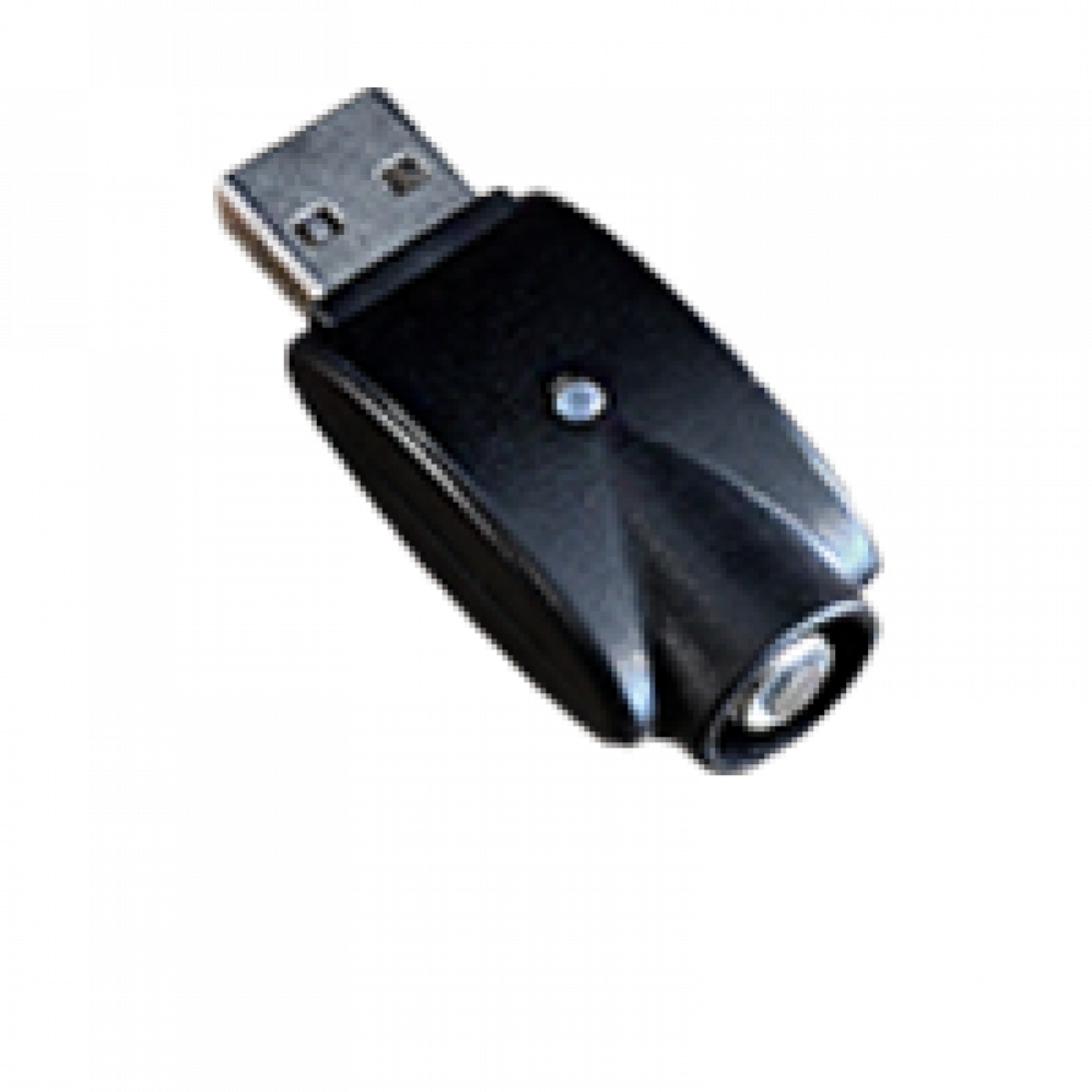 Black Compact USB Flashlight Drive With Round LED Lens PNG Product Photo