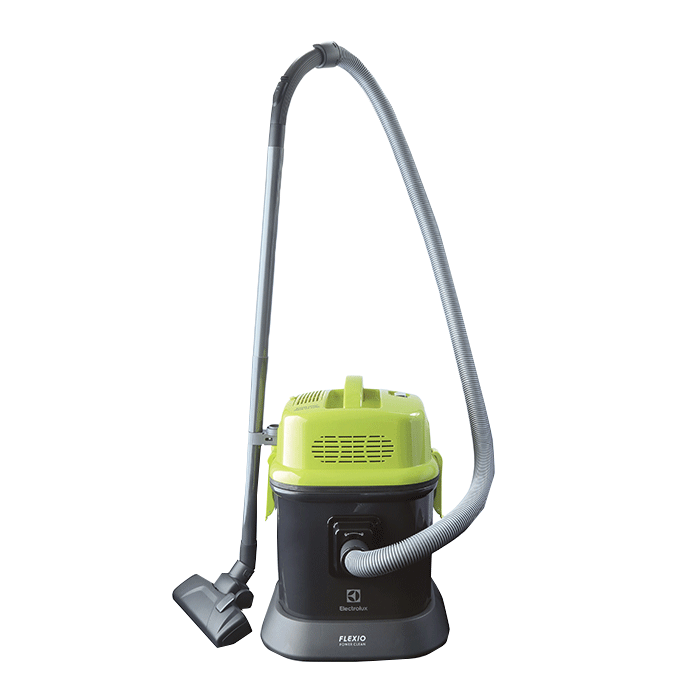 Green Wet Dry Shop Vacuum Cleaner With Large Hose And Utility Tank PNG Image