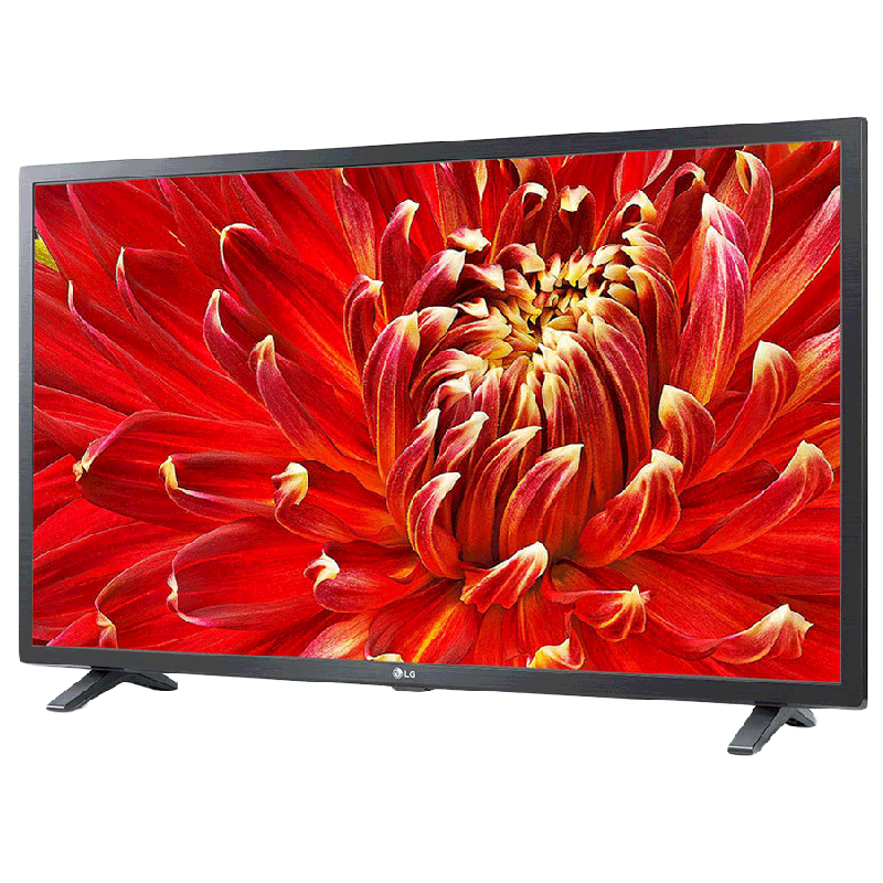 Flat Screen Television With Red Floral Macro Image PNG Display Artwork
