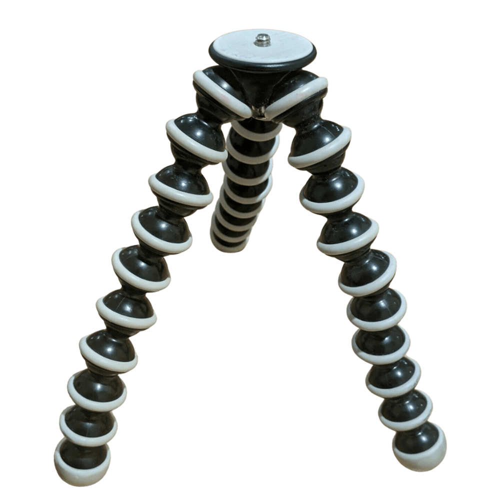 Flexible Black Mini Tripod With Bendable Legs Transparent PNG Product Image