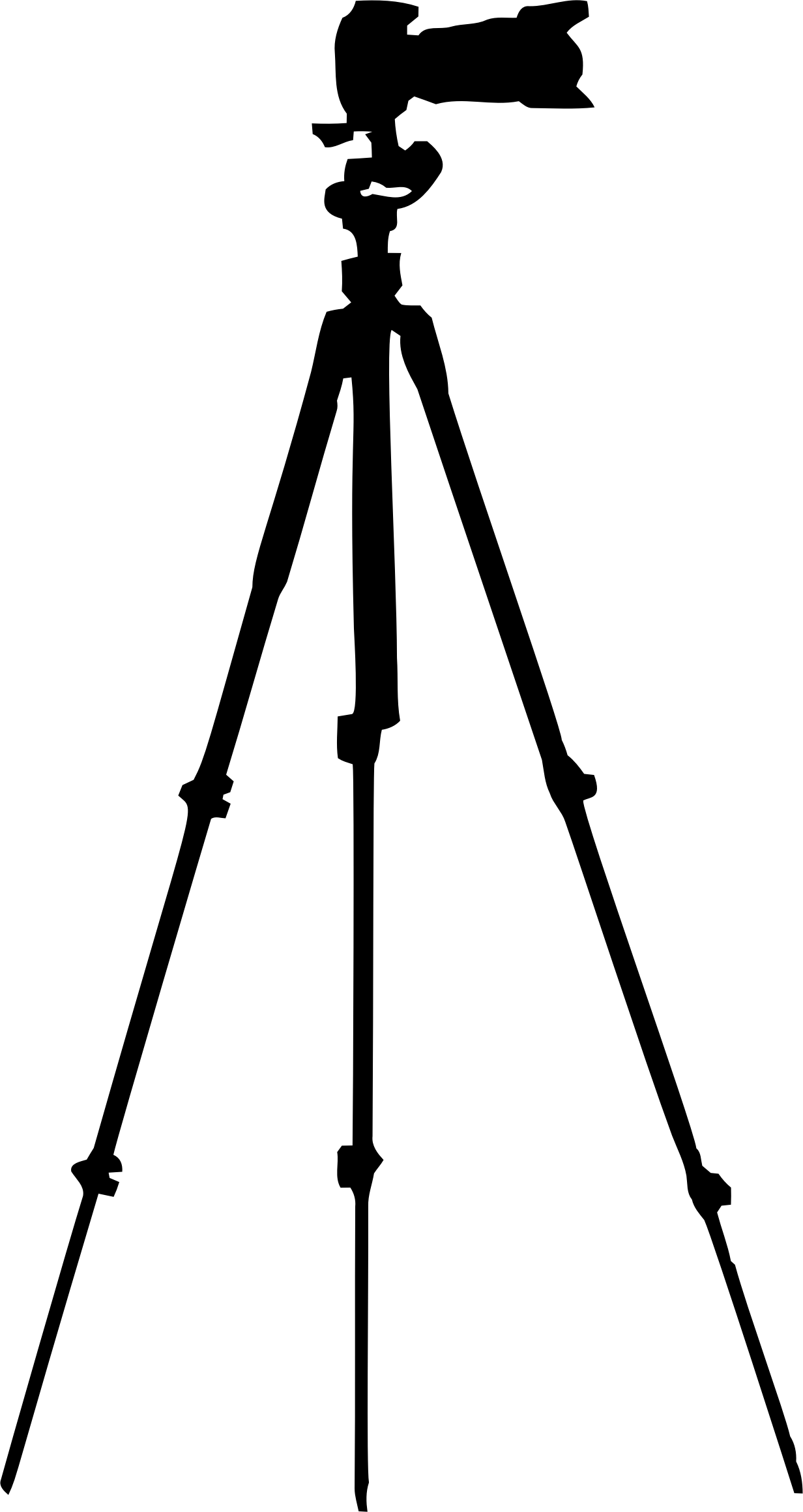 Simple Tripod Stand Outline Drawing Transparent PNG Icon