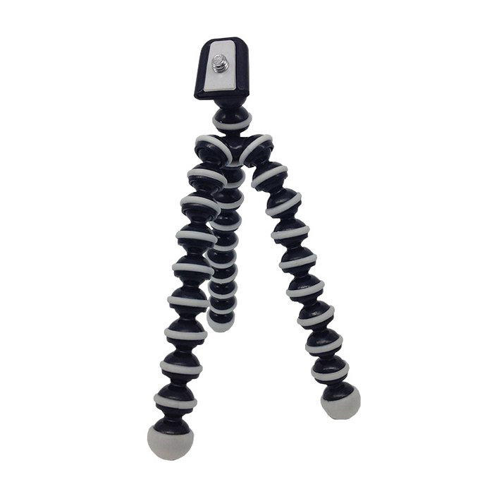 Flexible Mini Gorilla Tripod With Smartphone Mount Transparent PNG Image