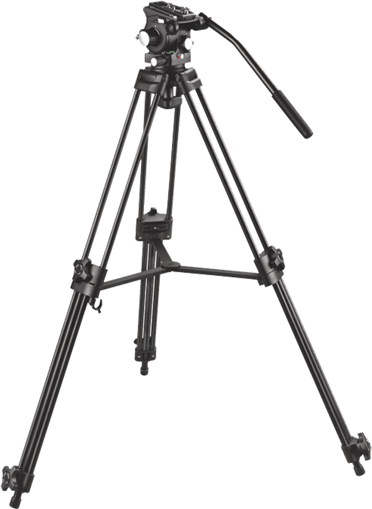 Tall Professional Video Camera Tripod With Pan Handle Transparent PNG Image