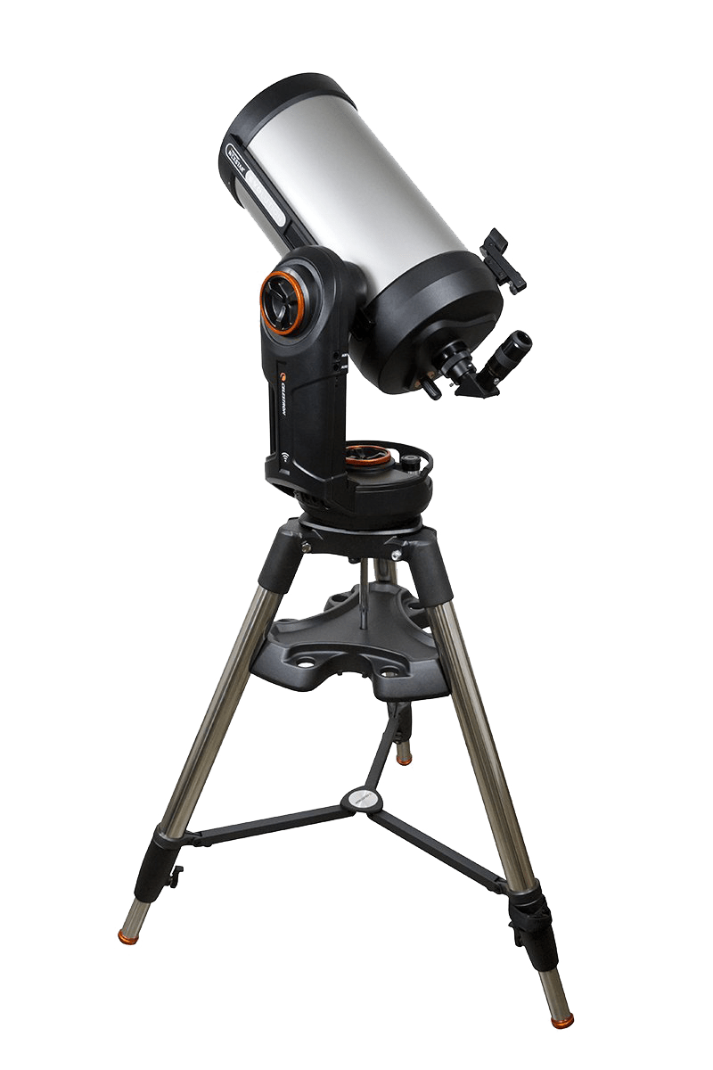 Compact Black Maksutov Telescope On Portable Tripod PNG Product Photo