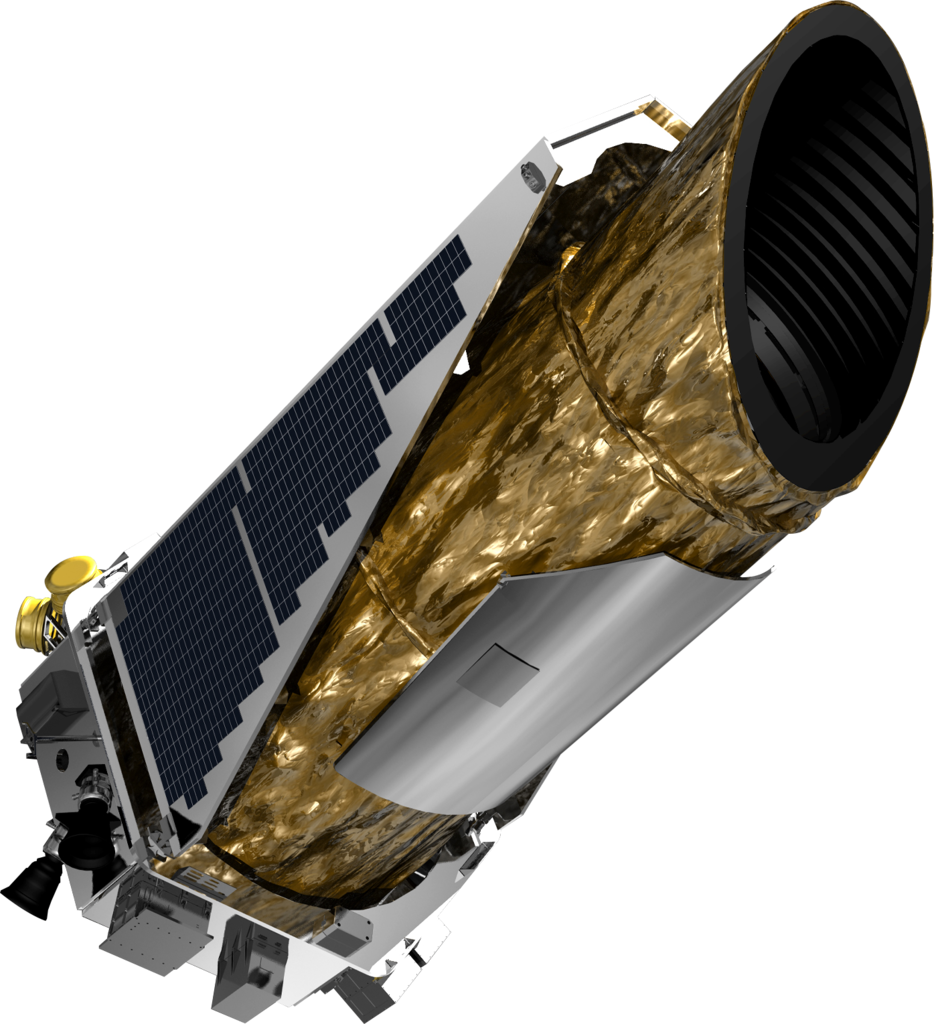 Orbital Space Telescope With Large Reflector And Solar Panels PNG Image