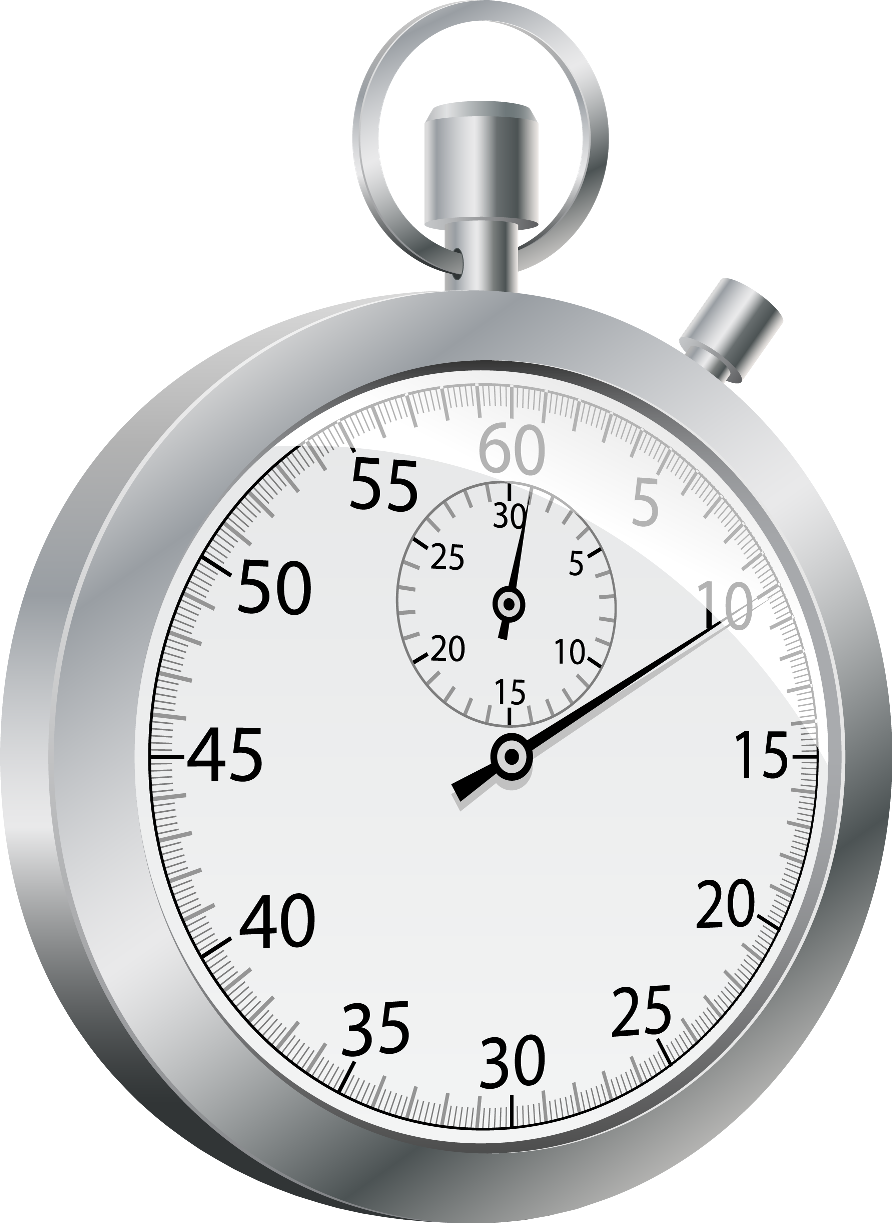 Detailed Chrome Stopwatch With Precision Timer Display PNG Product Photo