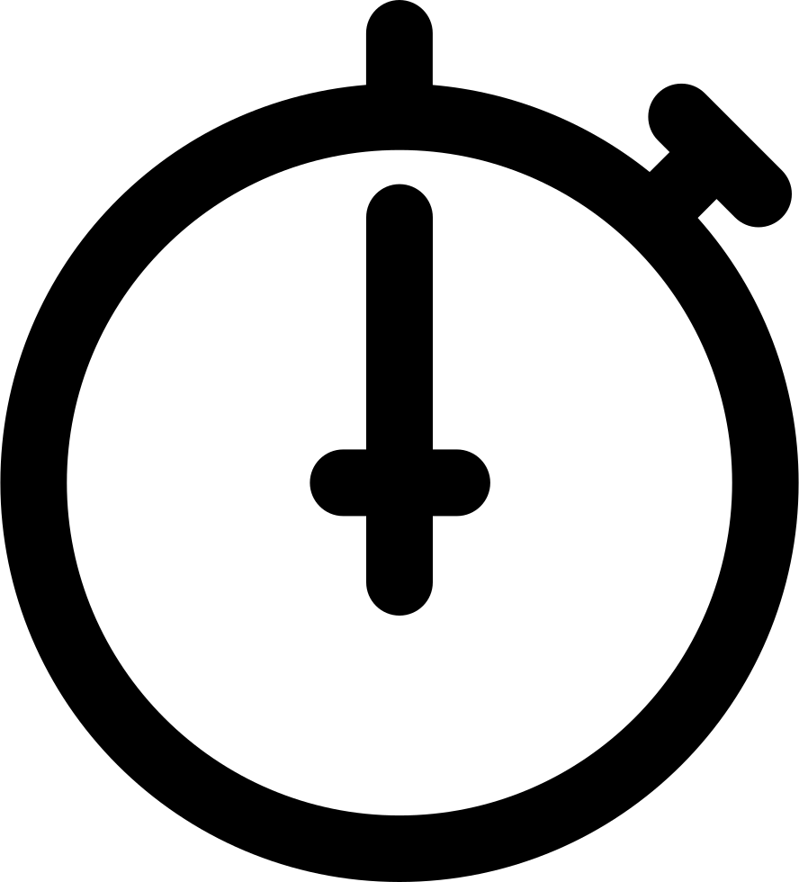 Stopwatch Symbol With Plus Sign For Added Time Transparent PNG Graphic