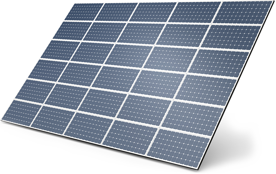 Blue Photovoltaic Solar Panel Array Isolated Transparent PNG Image