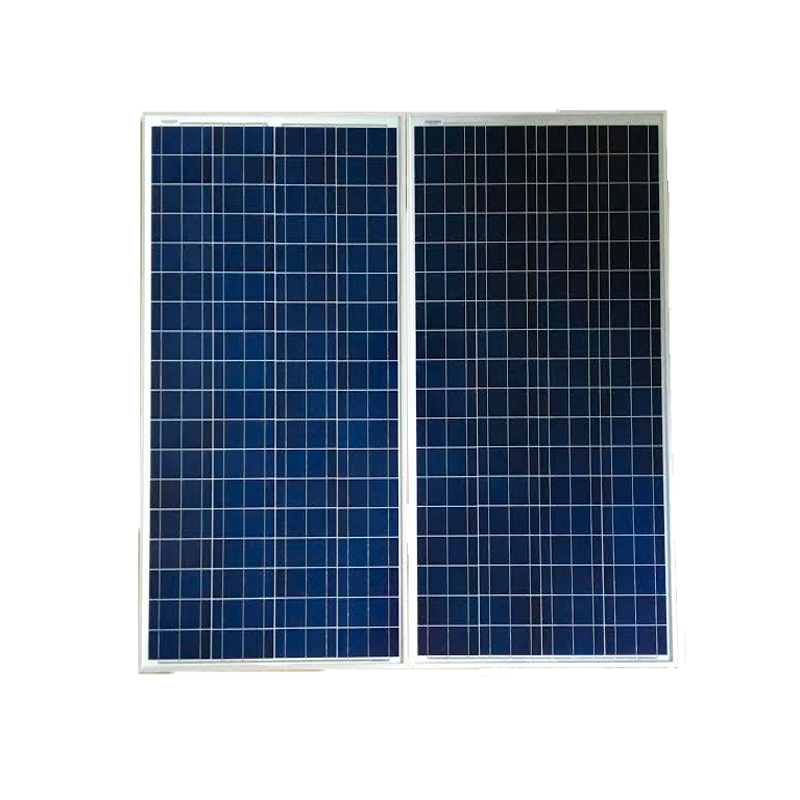 Pair Of Upright Solar Panels Shown Front View PNG Graphic