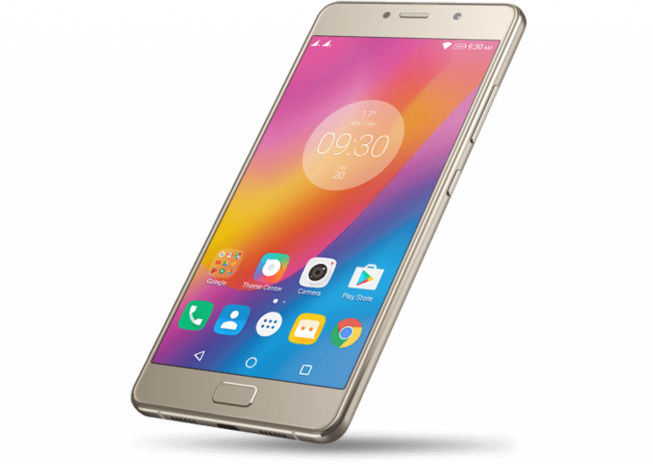 Gold Smartphone With Pink Gradient Wallpaper And App Icons PNG Image