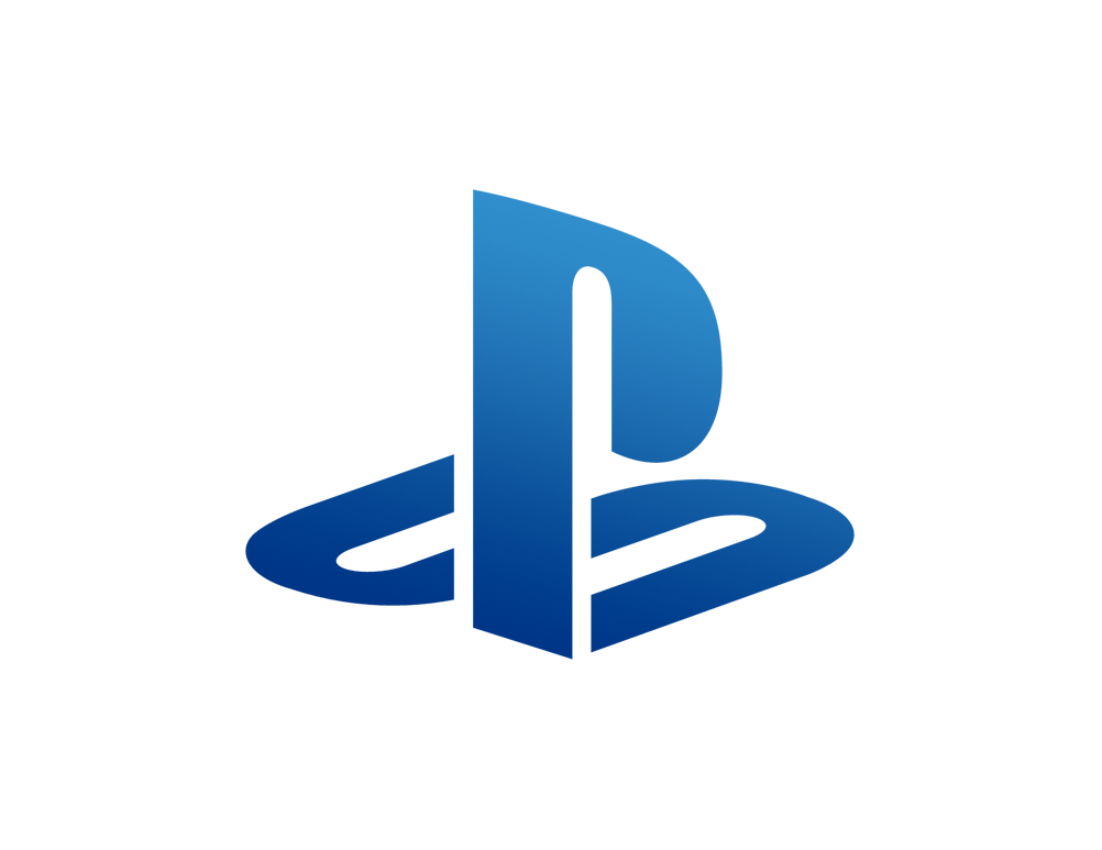 Blue PlayStation Symbol Logo Isolated On Transparent Background PNG Icon