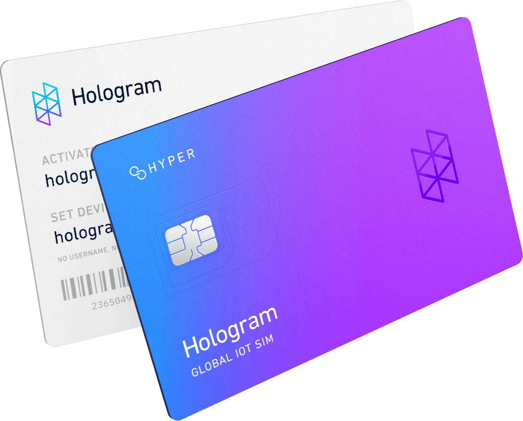 Purple Hologram SIM Card With Iridescent Gradient Design PNG Image