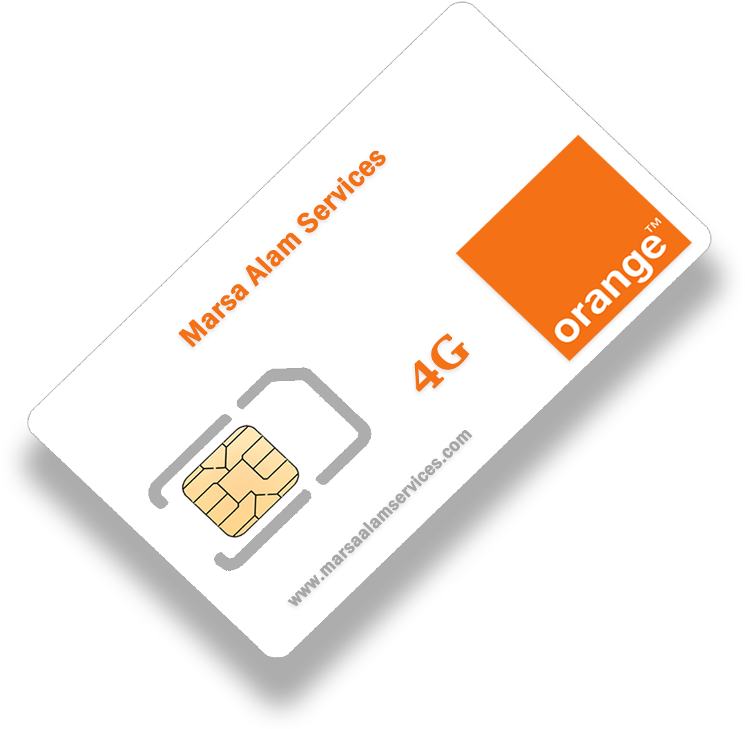 White Prepaid SIM Card Starter Pack With Orange Label PNG Product Photo