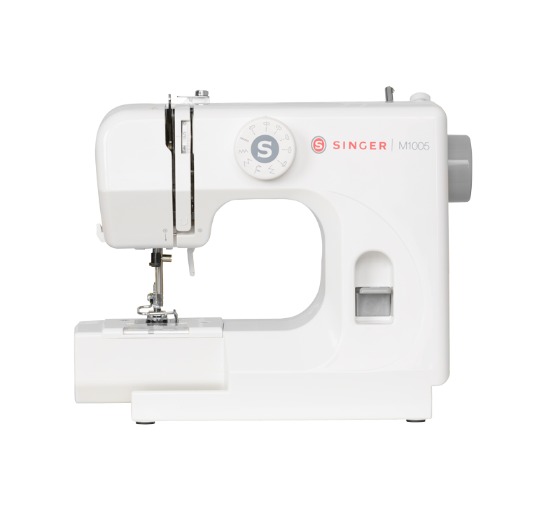Compact White Home Sewing Machine With Simple Controls PNG Product Image