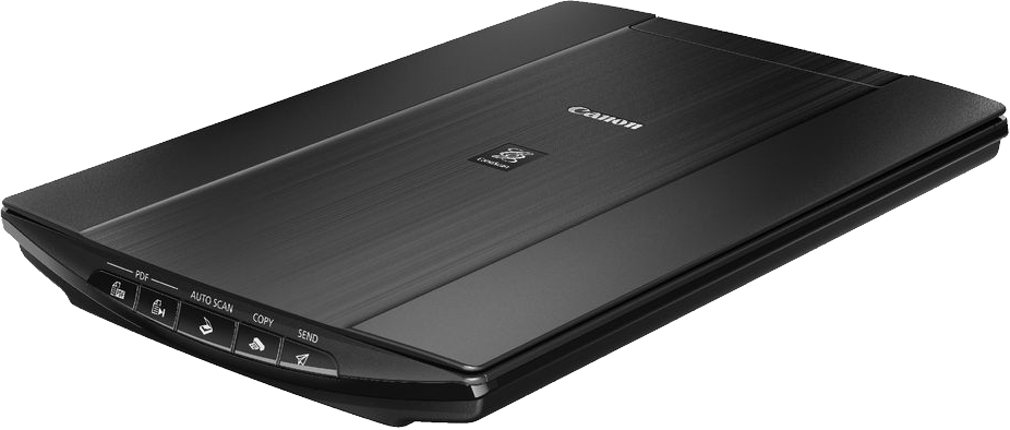 Black Epson Flatbed Scanner With Top Loading Lid PNG Product Photo