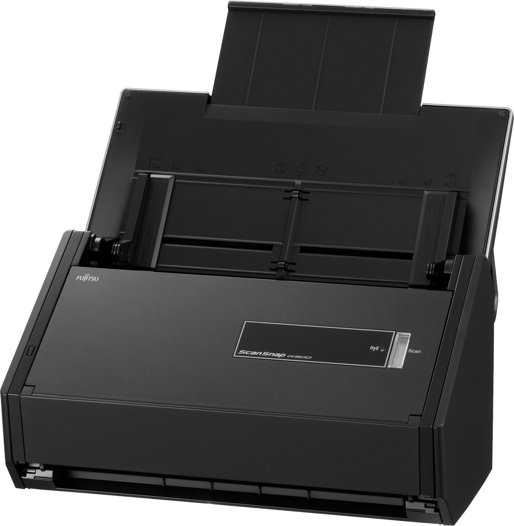 Portable Upright Sheet Fed Document Scanner With Rear Paper Guide PNG