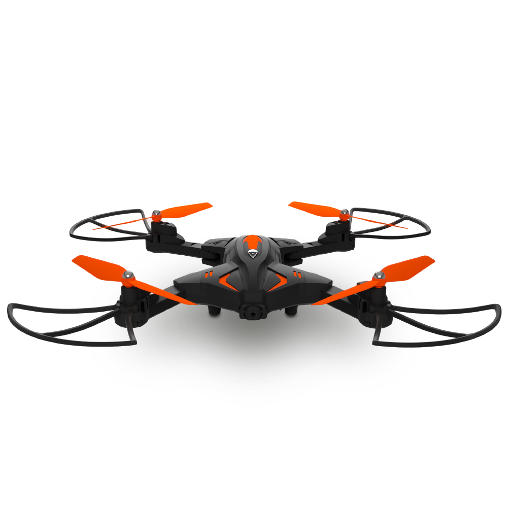 Small Red And Black FPV Racing Quadcopter With Propeller Guards PNG Image