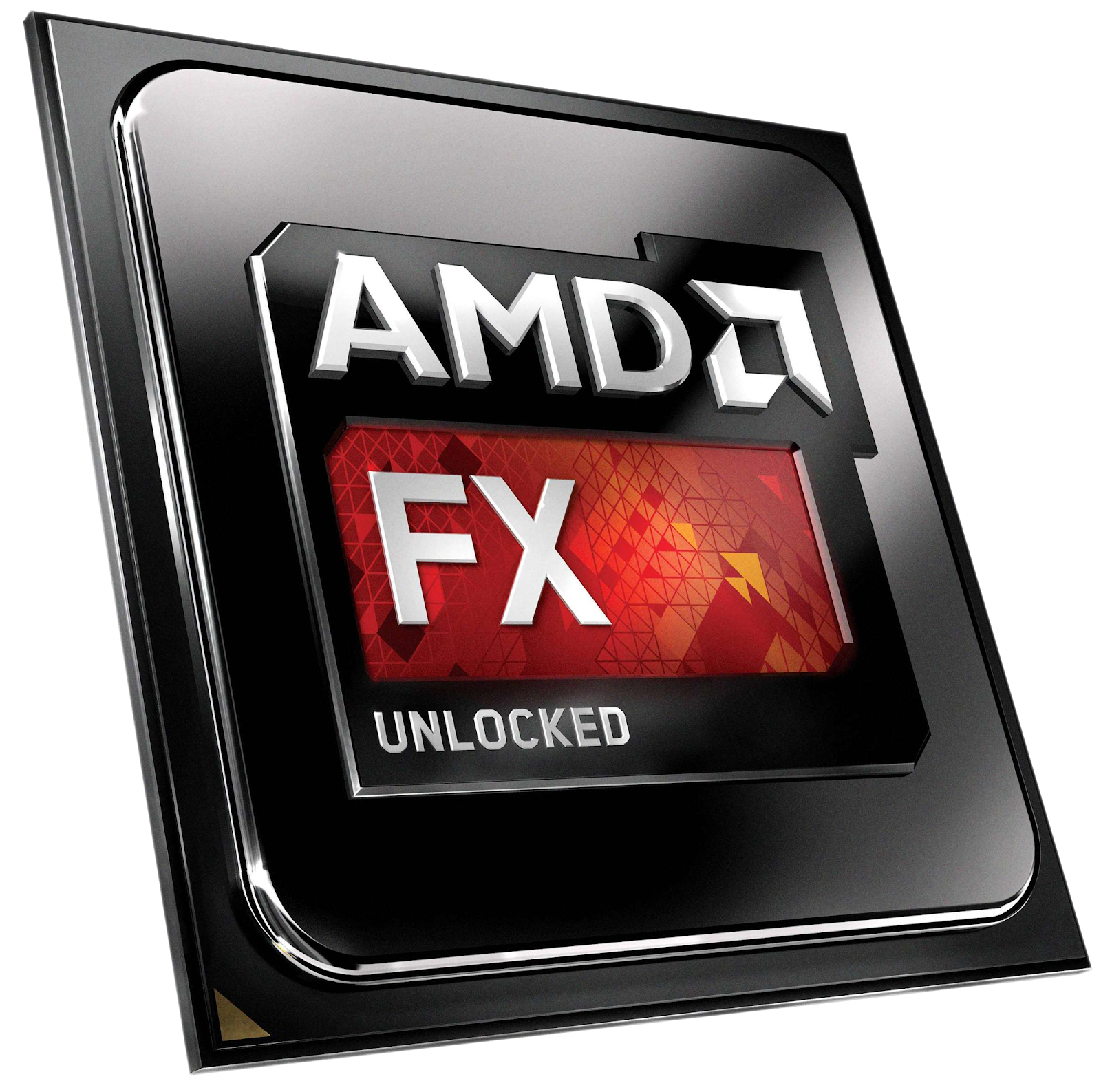 AMD FX Unlocked Desktop CPU With Black Retail Box PNG Product Graphic