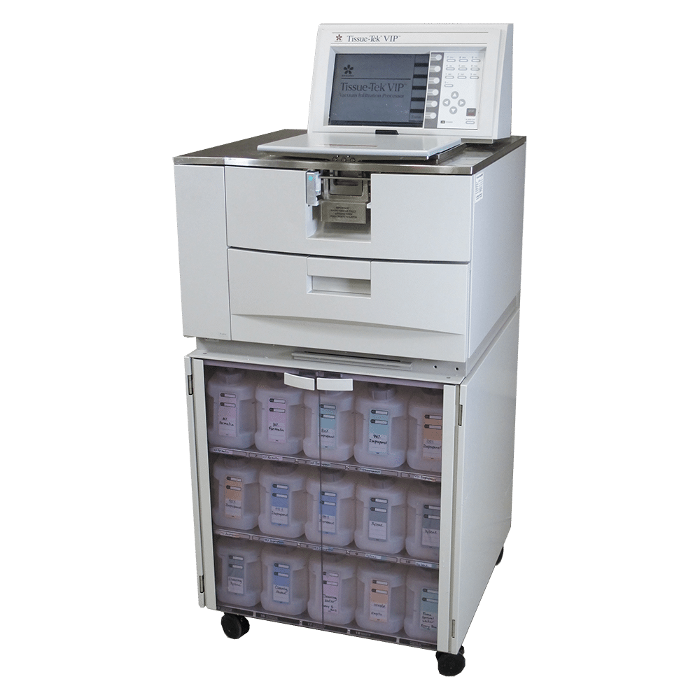 Industrial Computer Workstation Cabinet With Monitor And Storage Bays PNG