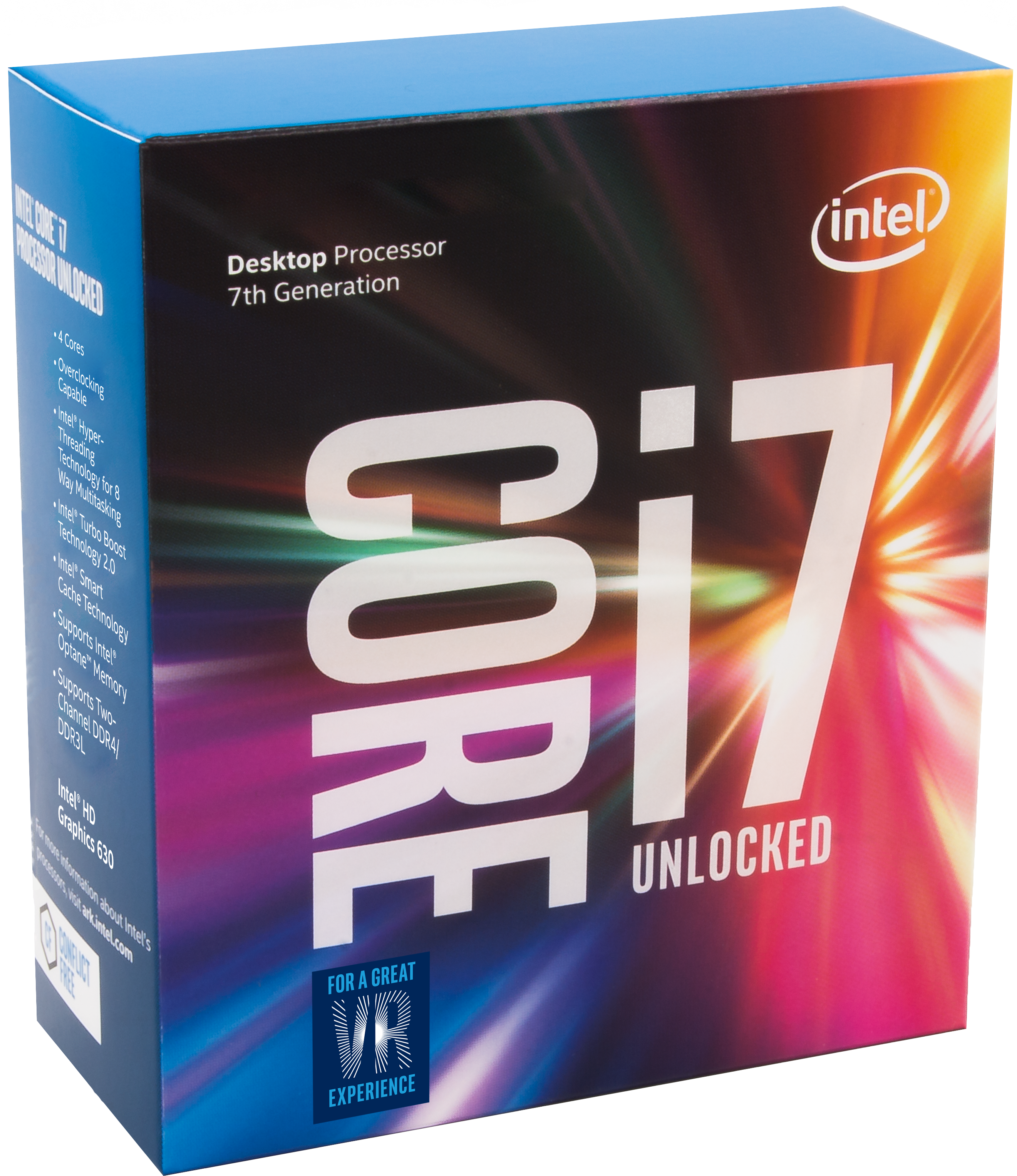 Intel Core Ultra Desktop Processor Retail Package Box PNG Product Photo